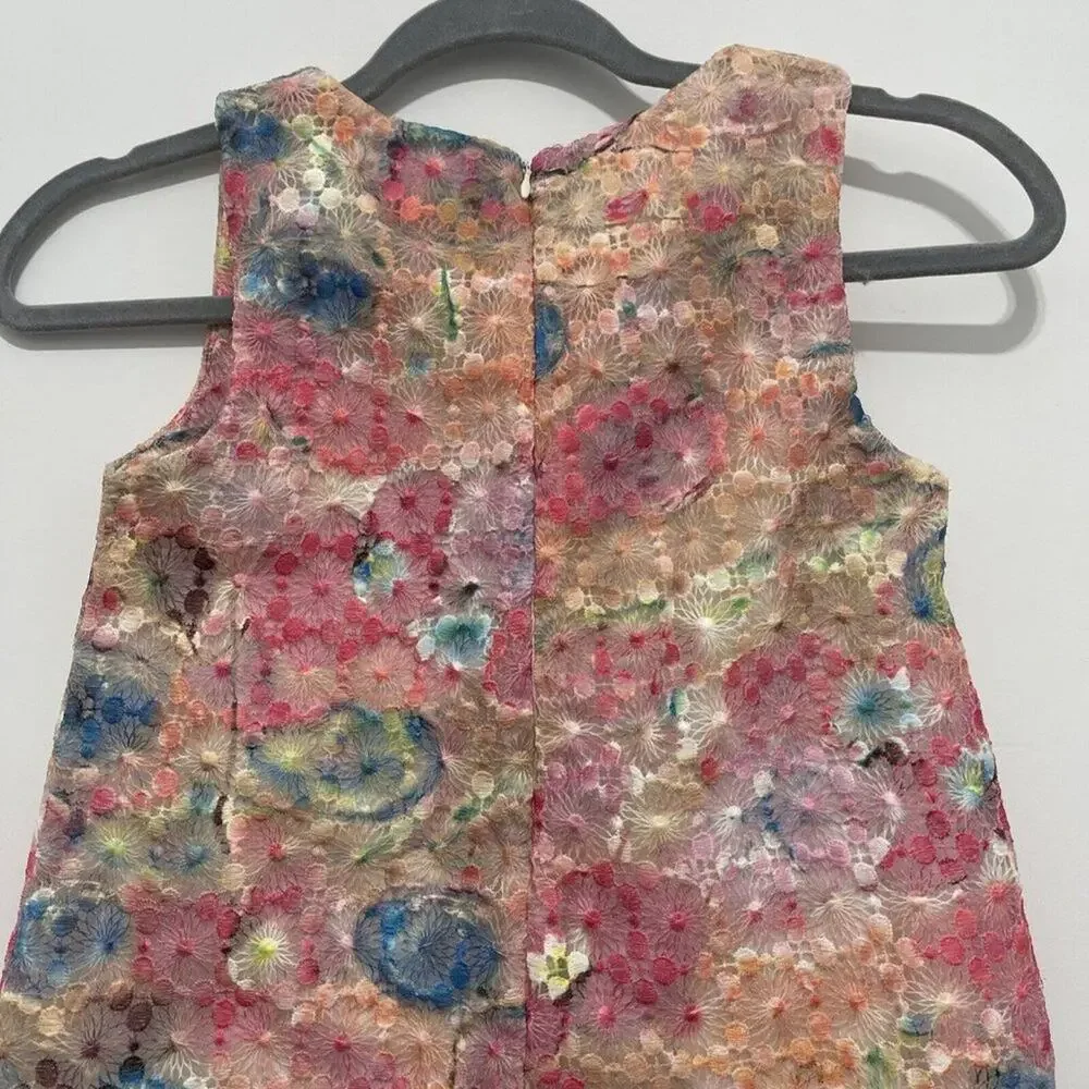 Imoga Girls Pink Multi Kylie A-Line Embroidered Dress Size 10 NWOT